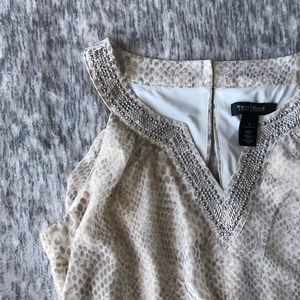 WHBM Halter Top Snakeskin Dress